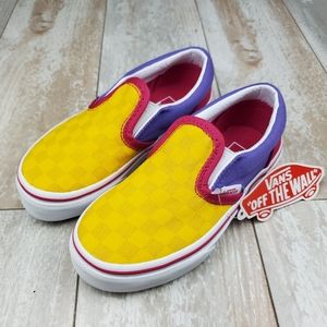 Vans Classic Slip On Checkerboard Multi Pop